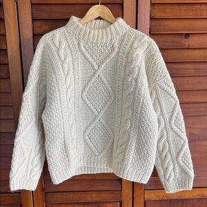 Cozy Knit Sweater - Cream